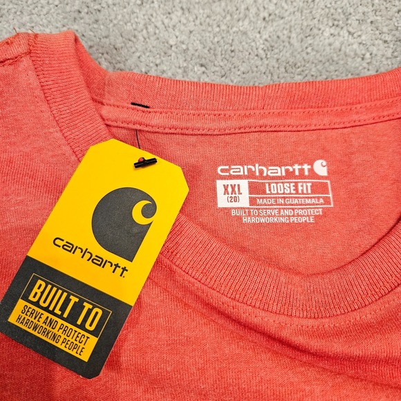 2-Pack Carhartt Women's XXL Heavyweight Loose Fit Pocket T-Shirts NWT - Picture 7 of 16